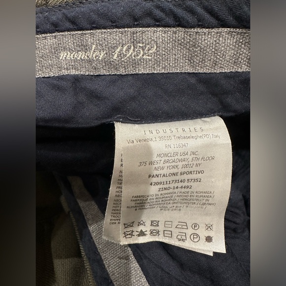 Moncler pants size 46 army green - Picture 9 of 14